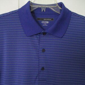Greg Norman Play Dry Mens S/S Blue Golf Polo Shirt NWOT - Size Large